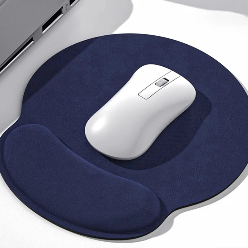1Pcs Grey Comfortable Wrist Support Non Slip Mice Mat Soft Mousepad for PC Laptop Computer Ergonomic Wrist Rest Mouse Pad